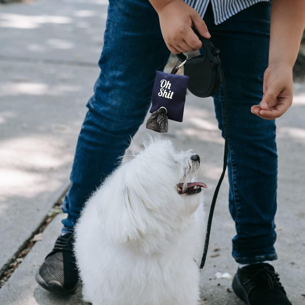 Bộ phân phối túi Cotal, 2 màu, giá đỡ túi trang trí cho chó di động cho dây xích, thùng chứa túi chó với một clip kim loại để đi bộ, chạy hoặc phụ kiện ngoài trời