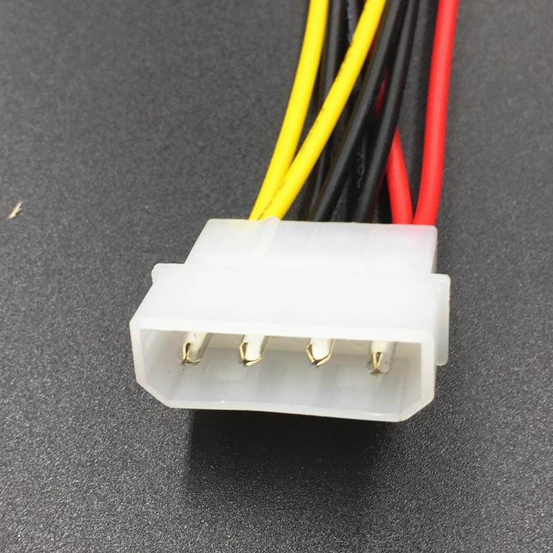 4 Pin Molex IDE to 2 Serial ATA Hard Driver Power Cable SATA Y Splitter Dual Hard-Drive-Disk Extension Cord Adapter Connector