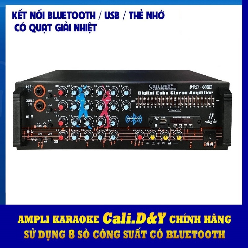 Amply USB Bluetooth Cali.D&amp;Y 405D - hàng chính hãng