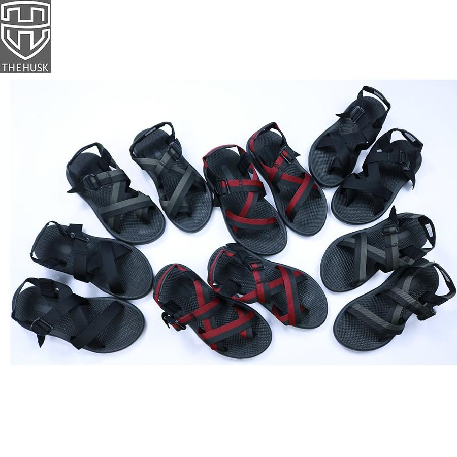 Giày Sandals Unisex HuuCuong &amp; TheHusk Quai Chéo Quai Dù Đế Cao Su - TH6