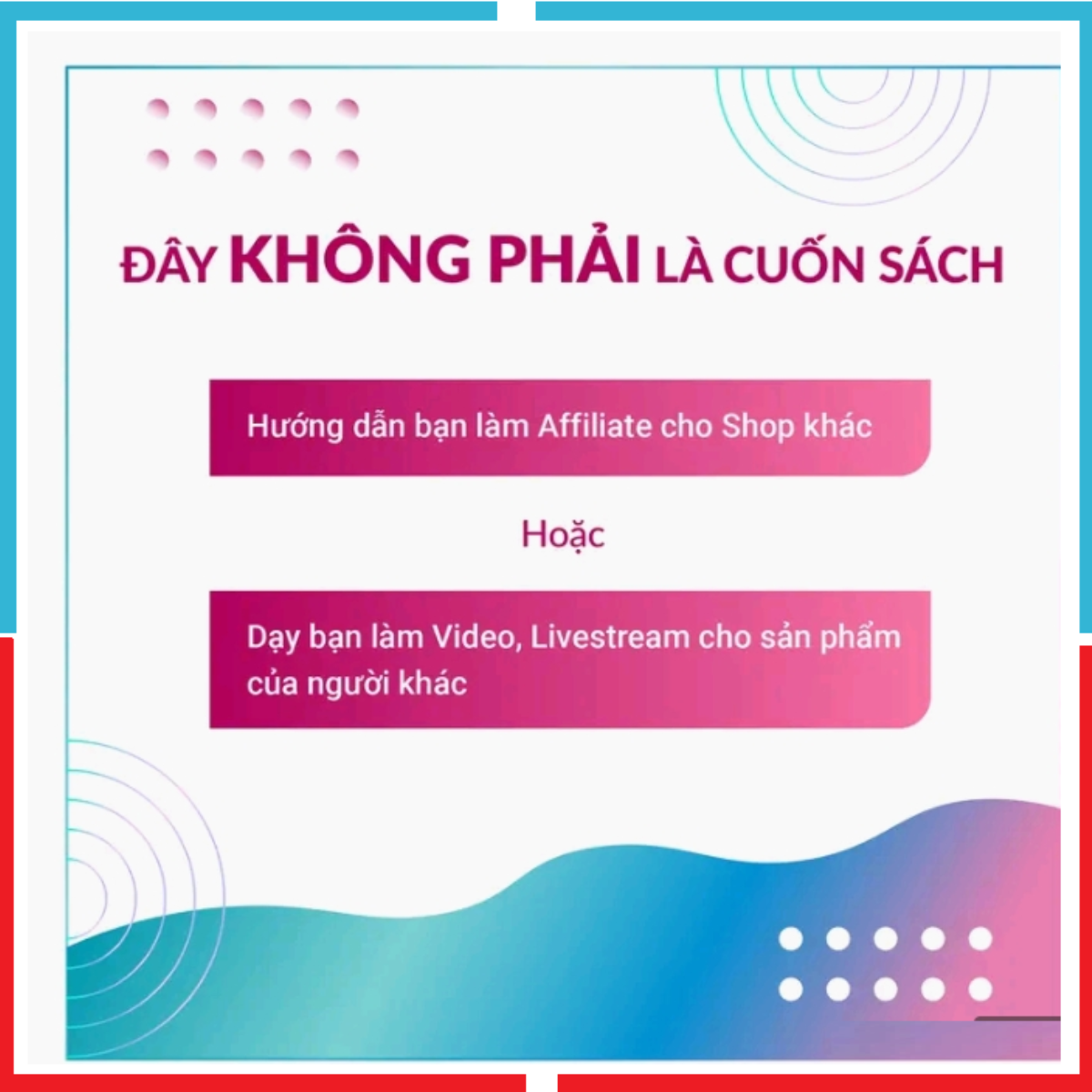 Xây Dựng Đế Chế 1000 Affiliate - Để luôn ngập đơn mà không phụ thuộc quảng cáo - Cấn Mạnh Linh