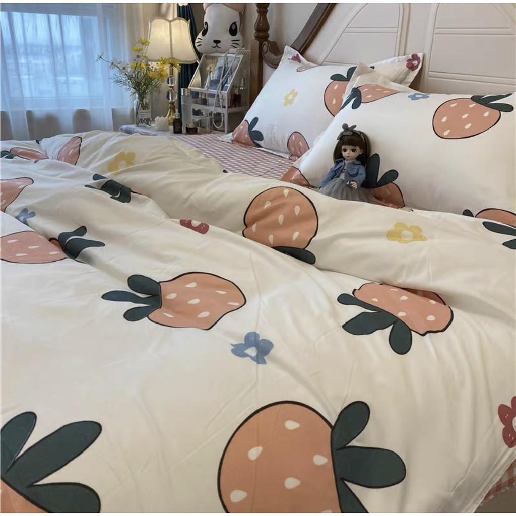 Bộ Chăn ga gối cotton poly