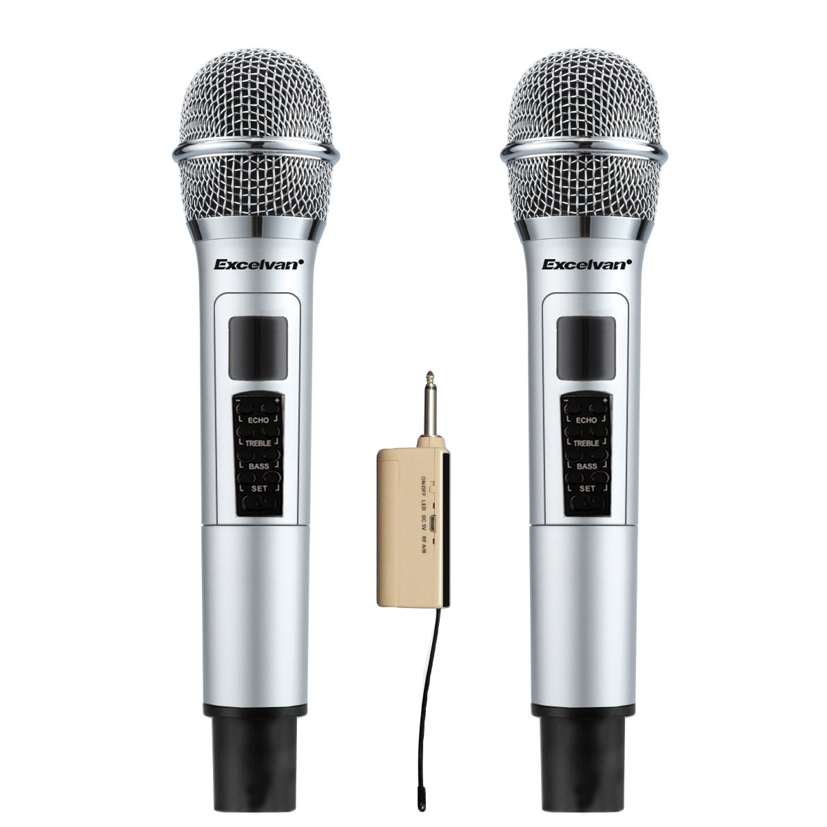Bộ Micro Khong Day Excelvan K48 Hang Chinh Hang Micro Karaoke