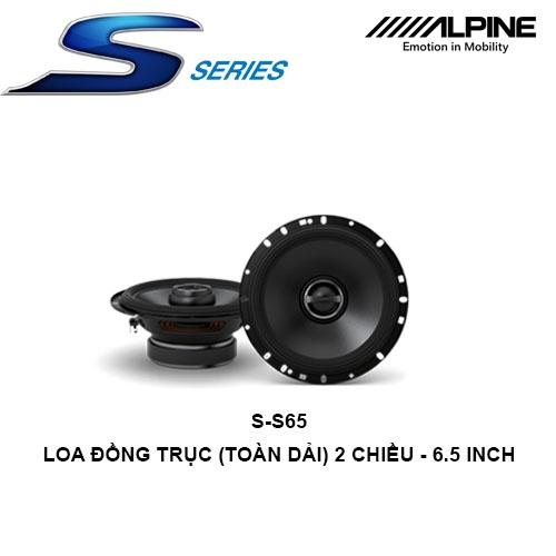 S-S65 Loa xe hơi đồng trục (toàn dải) 2 chiều 6.5 inch chính hãng Alpine