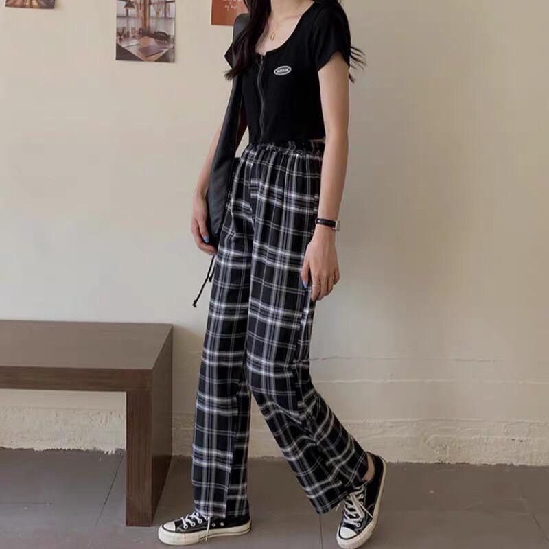 Quần CARO TO Plaid Pants Unisex, quần dài nữ, quần caro, quần baggy