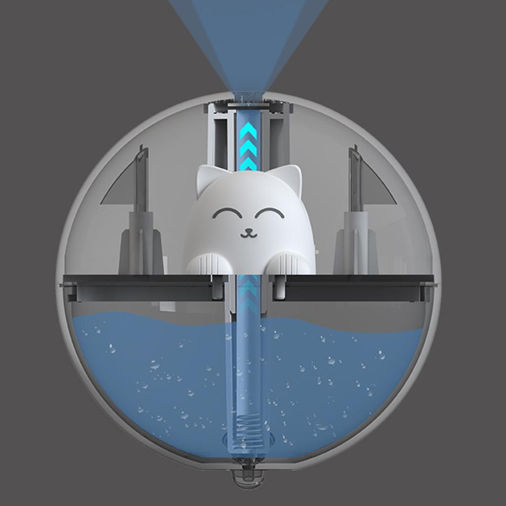 220ML LED Mini Humidifier Cute USB Diffuser Office Bedroom White