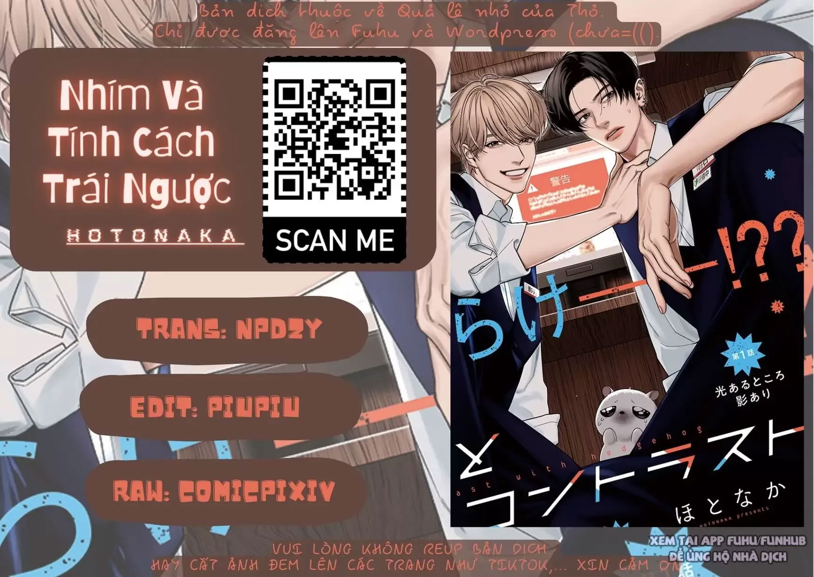 nhím và tính cách trái ngược chapter 1 2