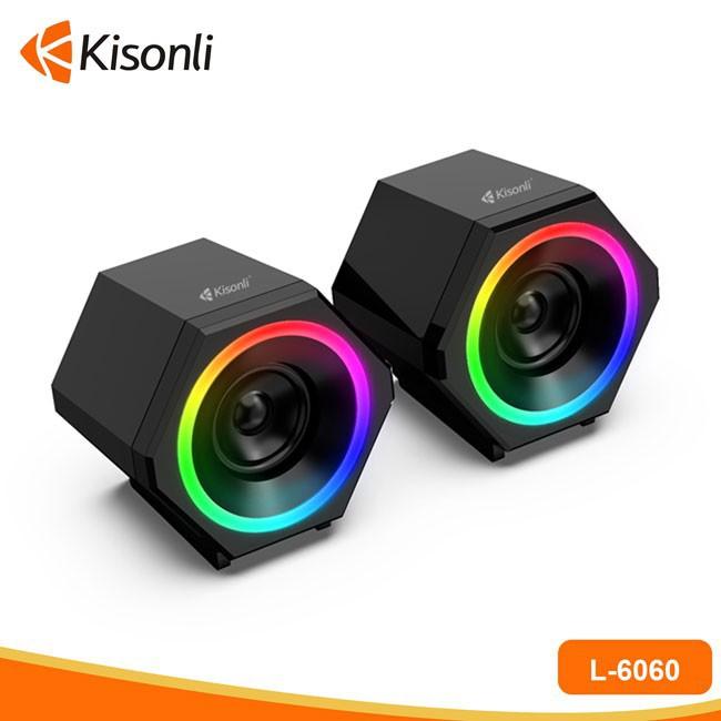 Loa 2.0 Kisonli L-6060 LED RGB - Hàng Chính Hãng