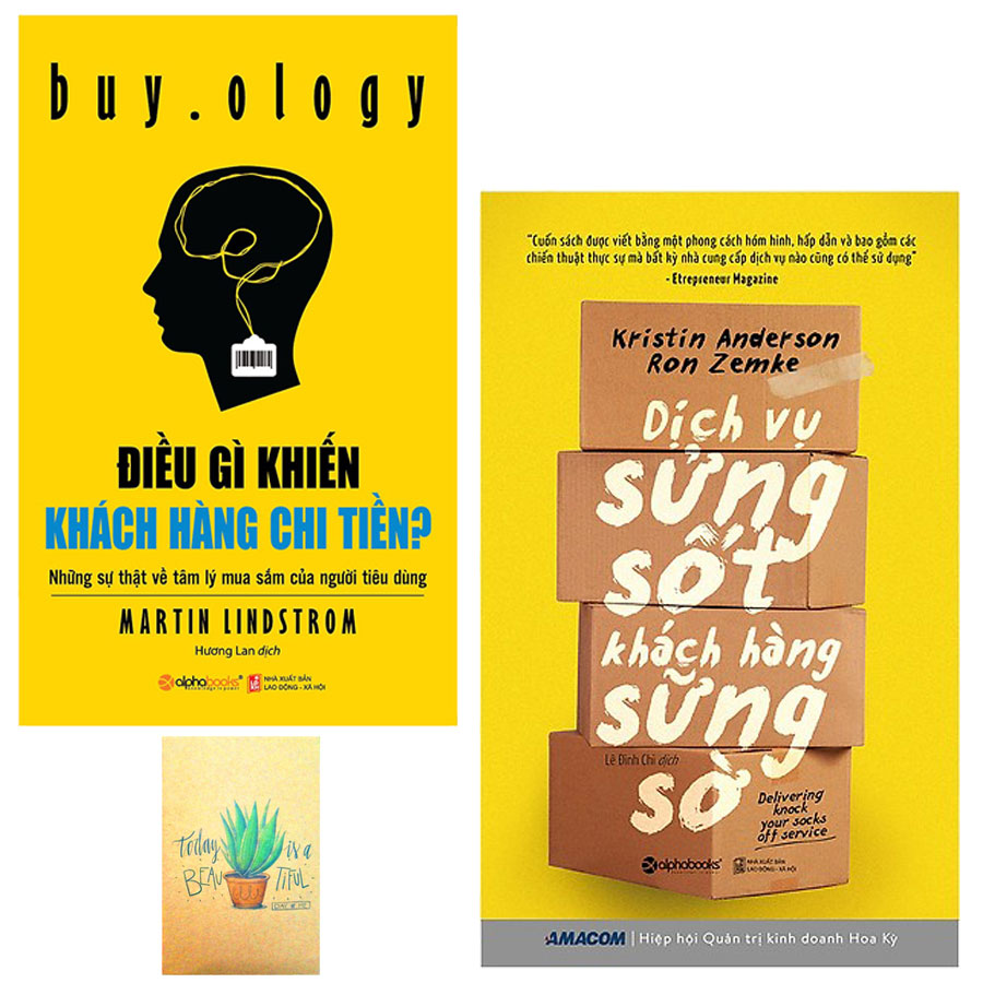 Combo Điều Gì Khiến Khách Hàng Chi Tiền? và Dịch Vụ Sửng Sốt Khách Hàng Sững Sờ ( Tặng Kèm Sổ Tay )