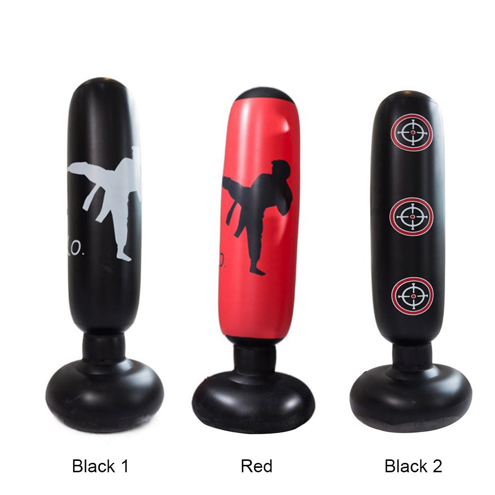 120-160cm Bấm đấm mạnh Boxing Boxing Huấn luyện Thể dục Boxing Sack dày Boxing Pillar Tumbler Cột Color: I 160CM
