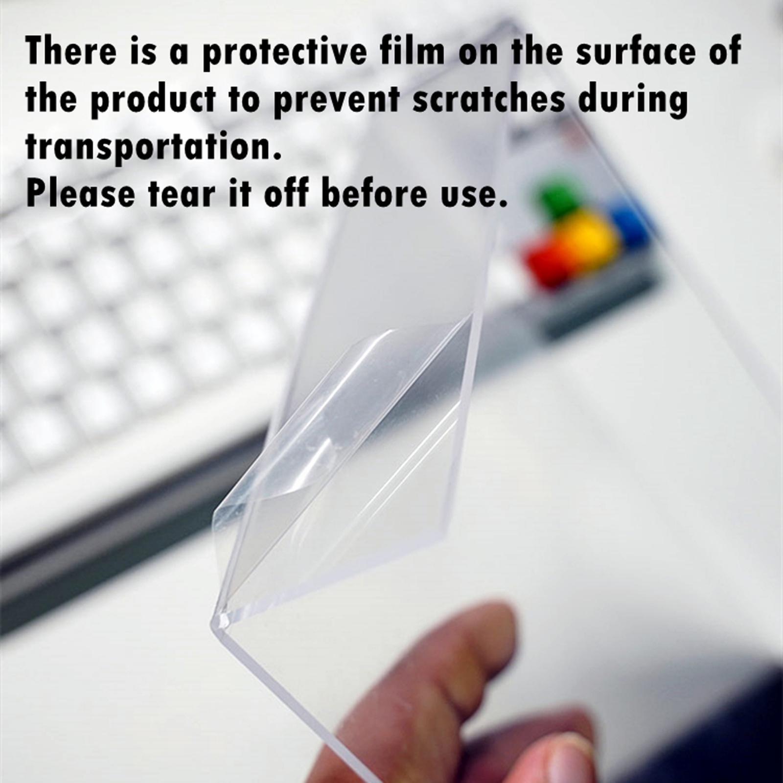 2 PCS Mechanical Keyboard Transparent Easy to Use Homes Offices