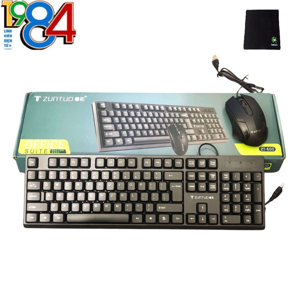 Bộ phím chuột usb Zuntuo ZT600 + lót