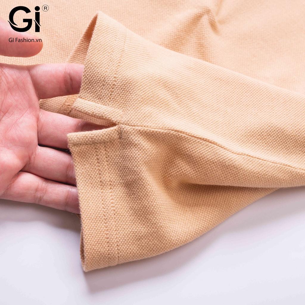 Áo Polo nam màu vàng bò, chất liệu cotton co giãn thấm 4 chiều hút mồ hôi (MPC30305