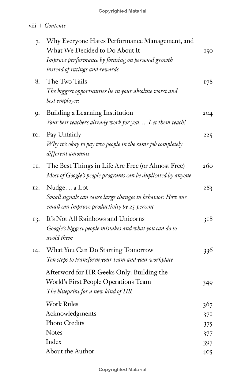 Work Rules: Insights From Inside Google