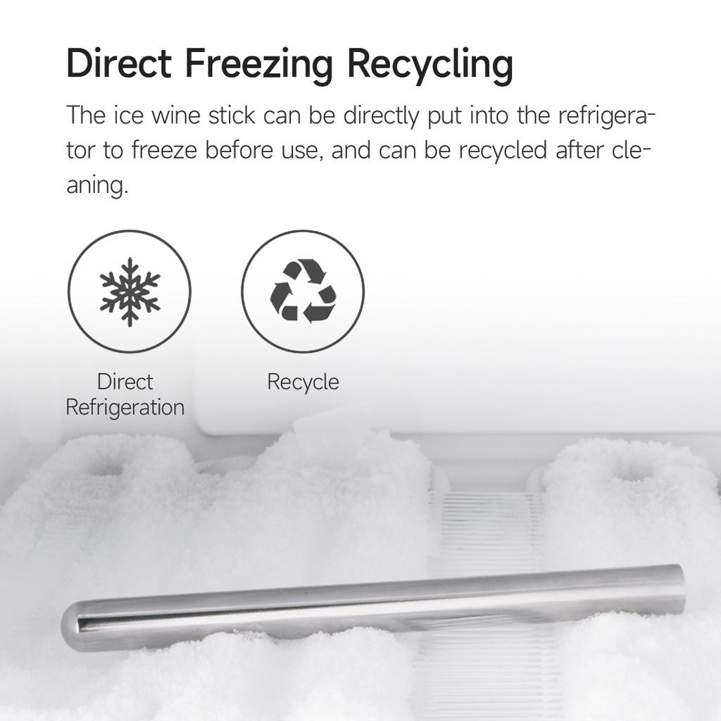 Gậy làm lạnh và chiết rót rượu XIAOMI YOUPIN 2 trong 1 bằng thép không gỉ nhanh chóng đa năng