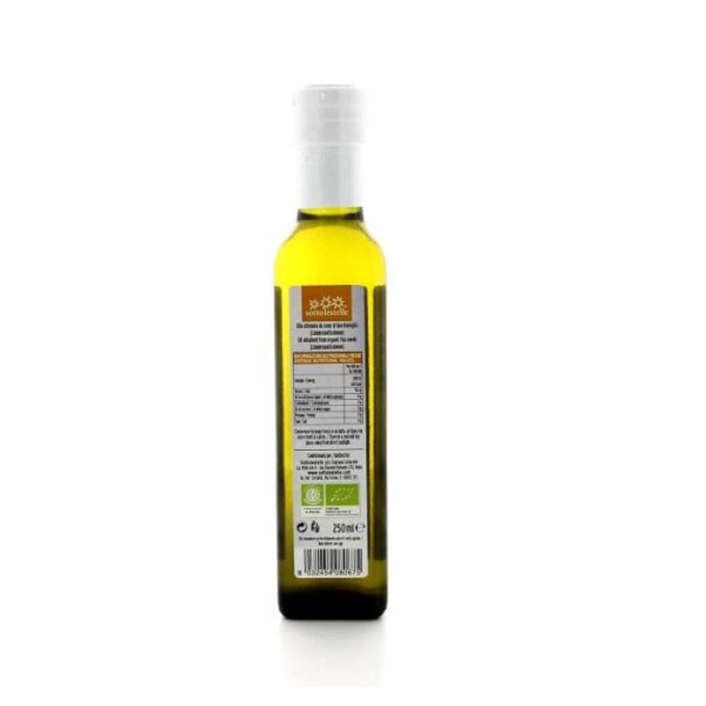 Dầu Hạt Lanh Ép Lạnh Hữu Cơ 250ml Sottolestelle Organic Flax Seed Oil