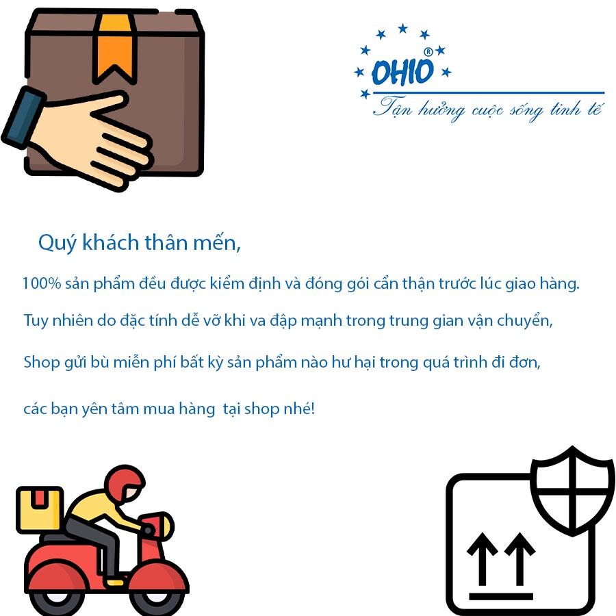 Gạt Tàn Tròn 3.8 cm Sứ Trắng OHIO