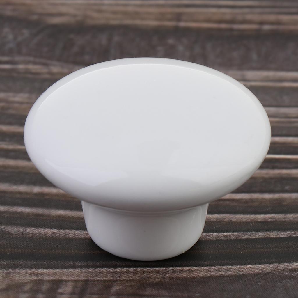 Porcelain Knob Furniture Kitchen Cabinet Round Drawer Pull Knobs