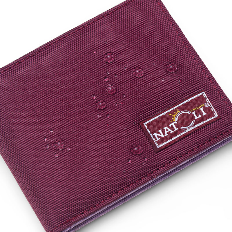Ví ngang nam Simple Horizontal Wallet chính hãng NATOLI đựng tiền, thẻ nhiều ngăn nhỏ gọn cao cấp
