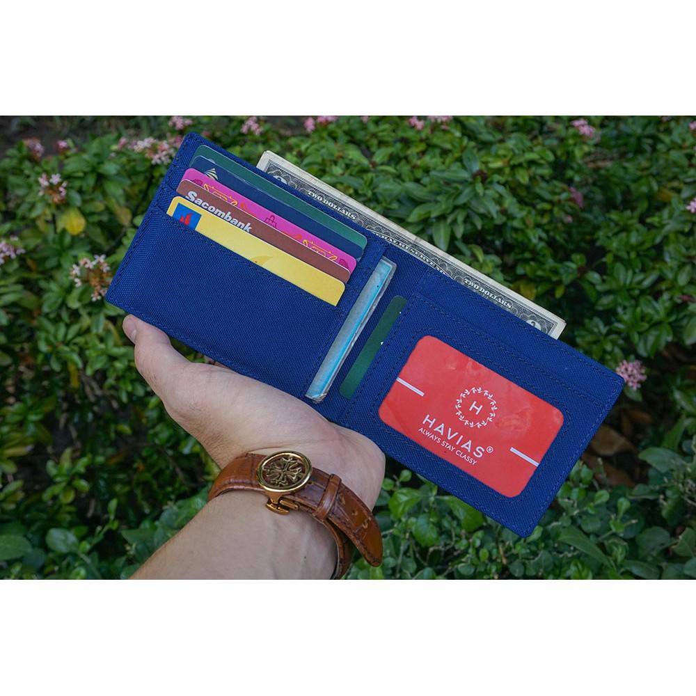 Ví vải Modern Fabric Wallet Xanh Navy HAVIAS