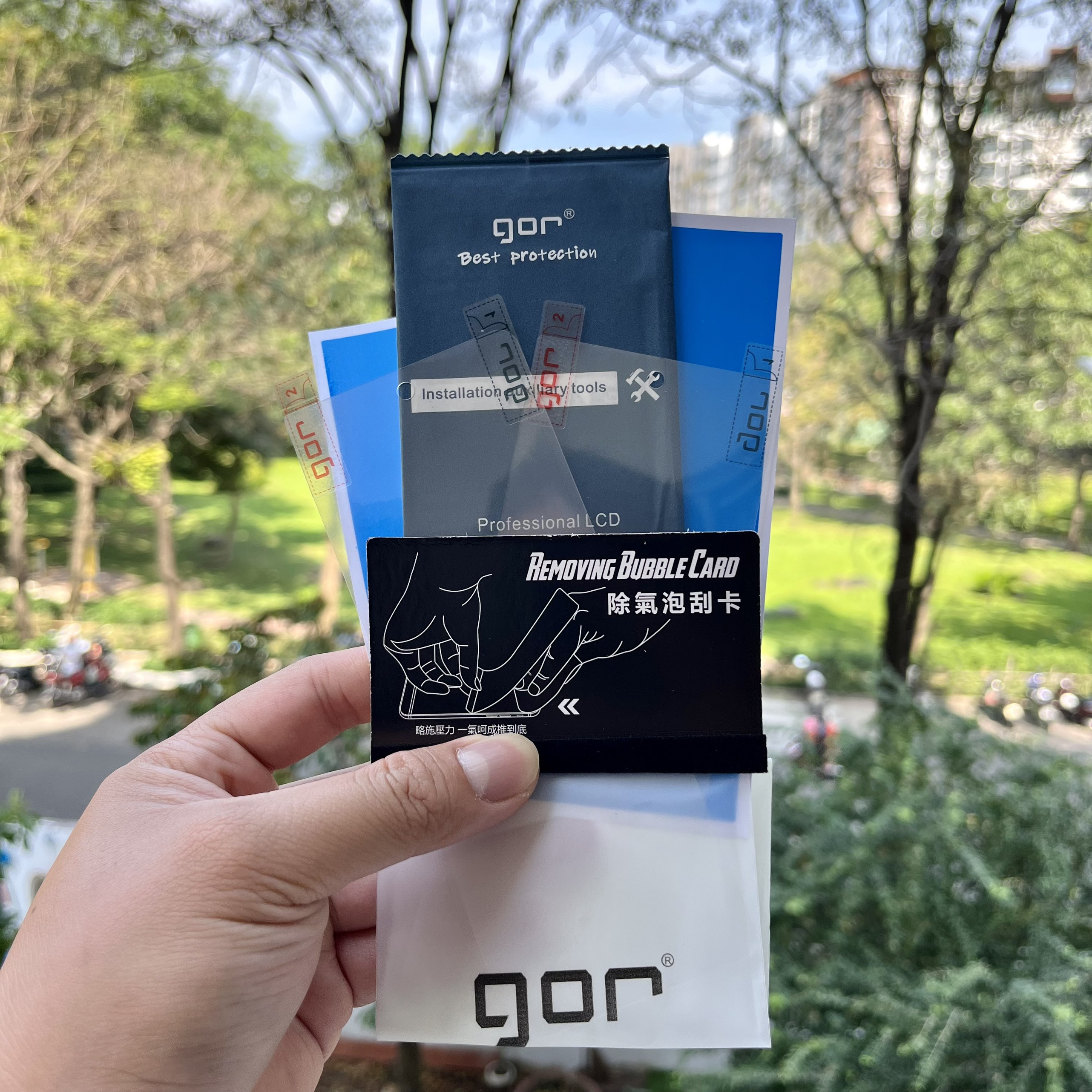 Bộ Dán Dẻo GOR Dành Cho Samsung Galaxy Z Fold 3 5G , Mặt Trước - Hàng Chính Hãng