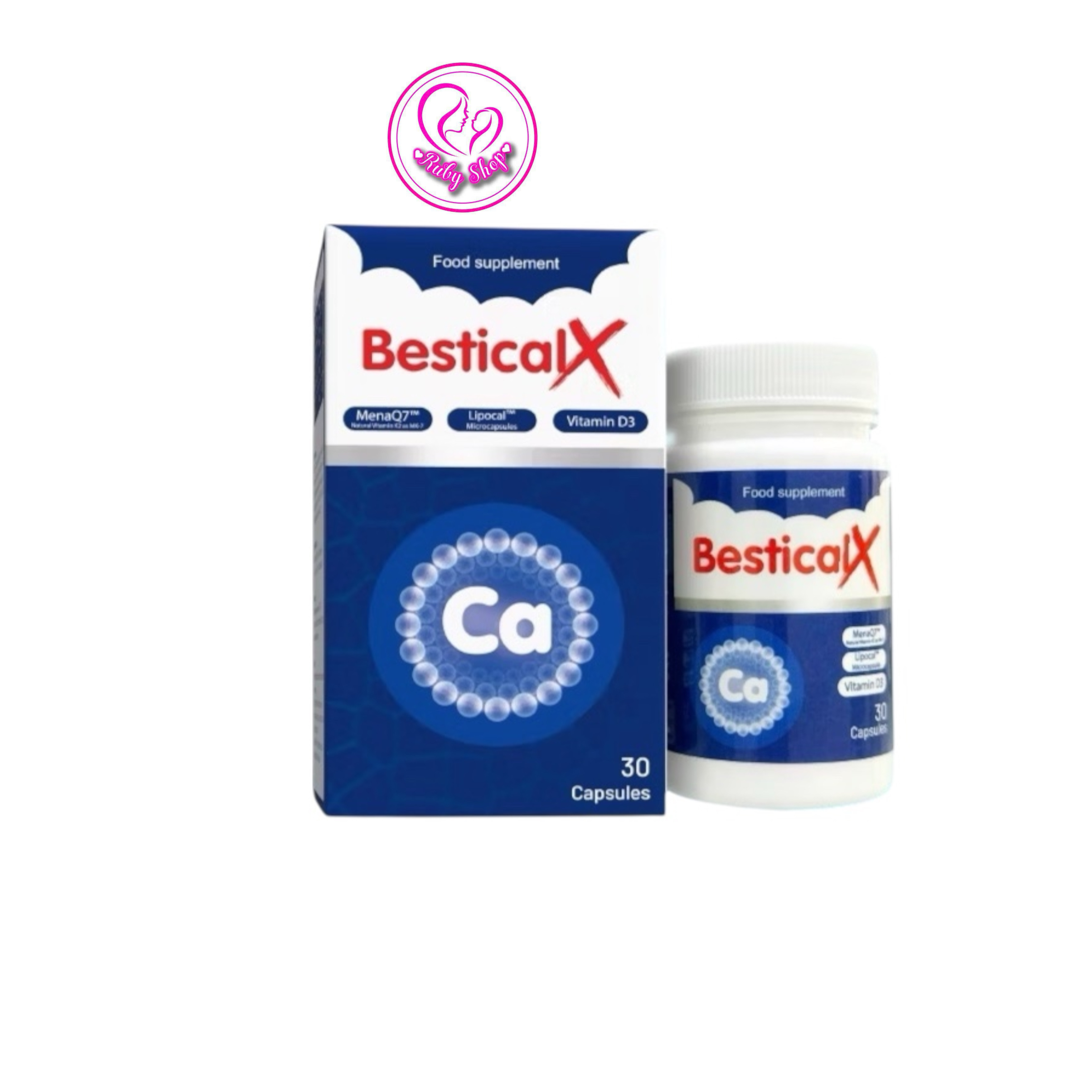 Canxi sinh học Bestical X dạng hộp 30 viên hỗ trợ bé phát triển chiều cao