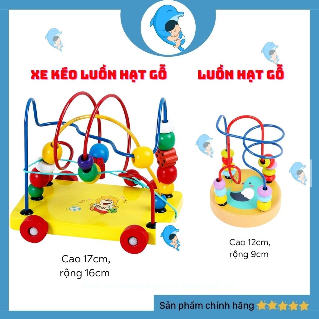 Đồ Chơi Luồn Hạt Gỗ Rèn Luyện Kỹ Năng Khéo Léo Kiên Nhẫn Cho Bé 2 Size