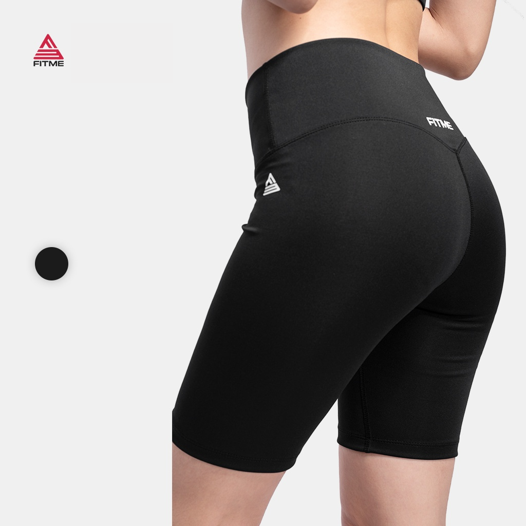 Quần legging lửng Fitme dày dặn, legging đùi ngố cạp cao chất liệu thun cao cấp dáng ôm body