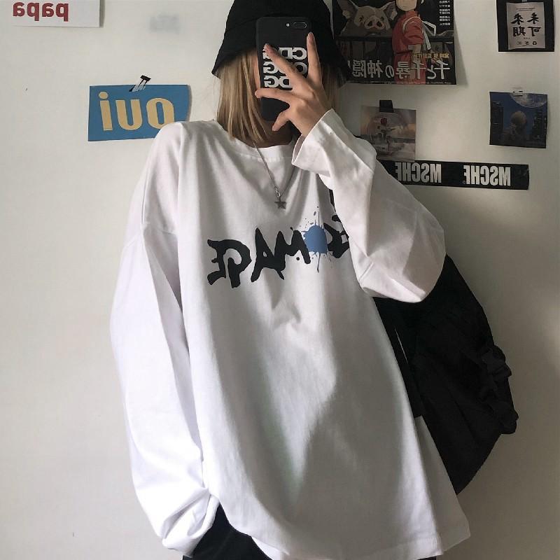 Áo thun tay dài form rộng Yinxx, áo sweater Unisex SW511