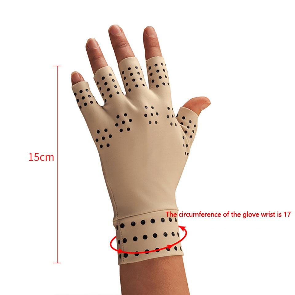 Đôi găng tay hở ngón từ tính chống đau khớp cho nam nữ