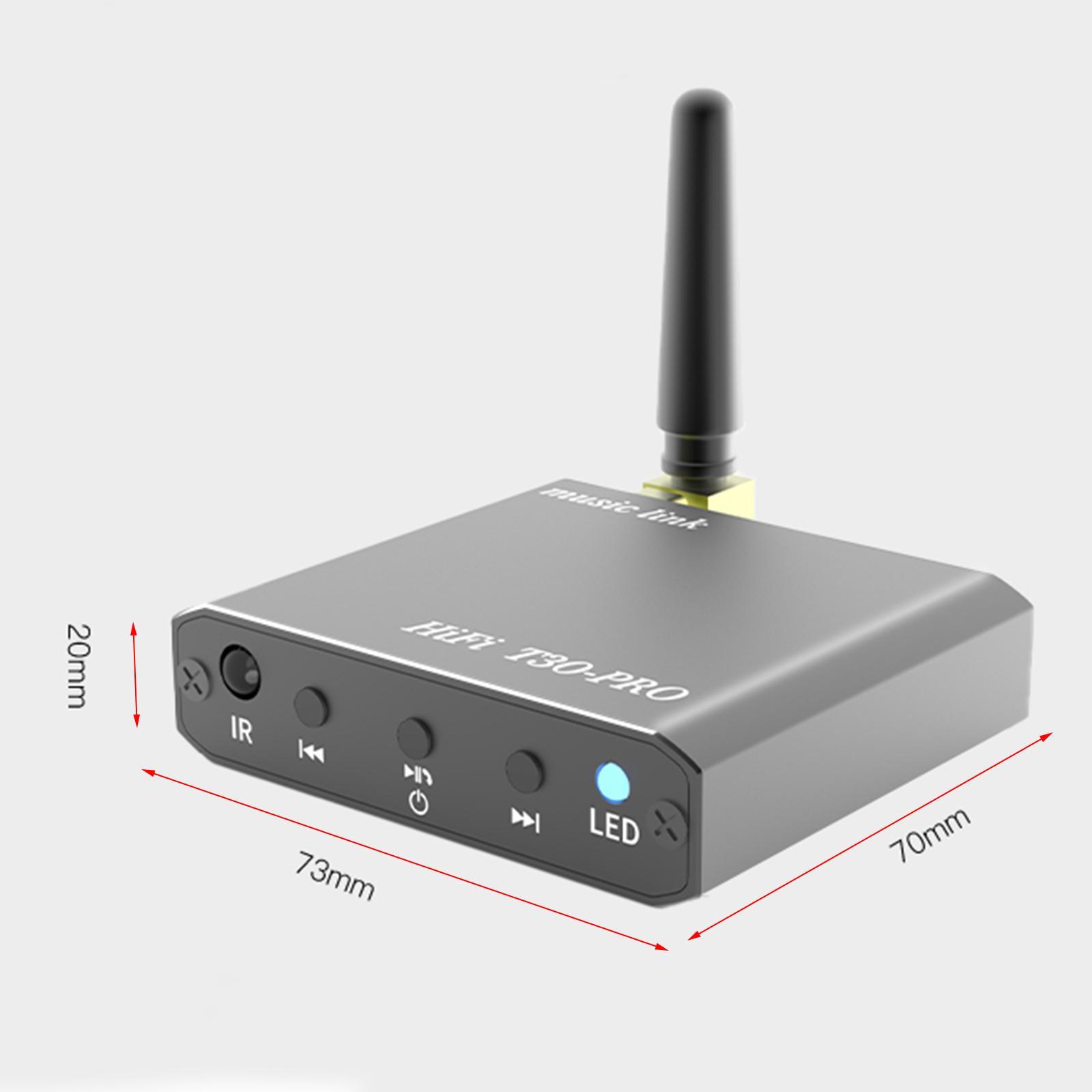 5.2 Receiver for Car, AUX Adapter, Music Receiver for Home Stereo/Wired Headphones/Hands Free Call