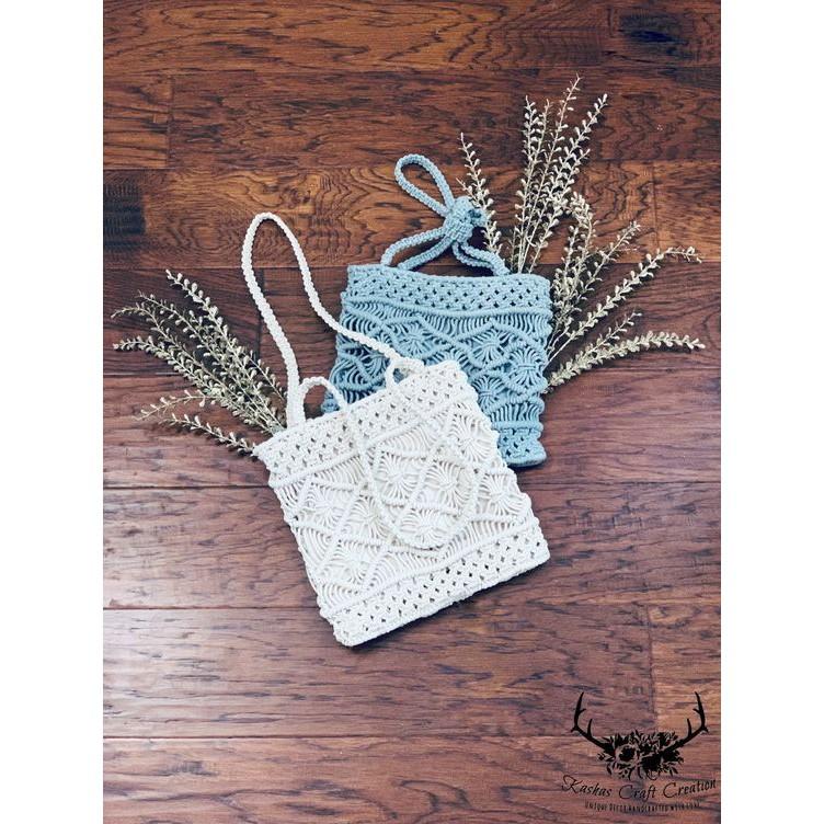 Túi đeo vai macrame - phong cách thời trang, cá tính