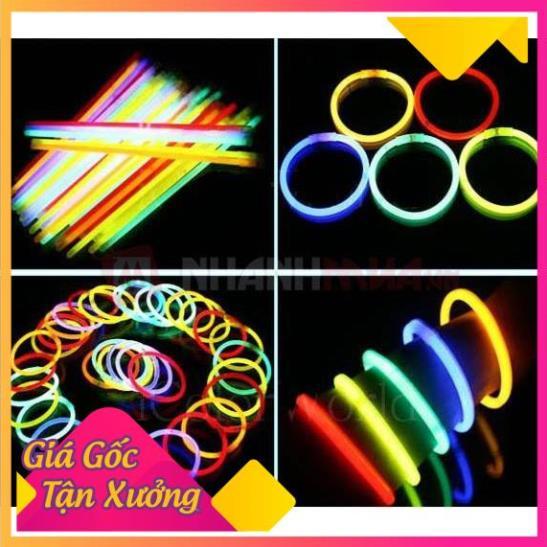 Combo 100 Que Dạ Quang Glow Stick Phát Sáng Kèm 100 Đầu Nối FREESHIP  TP'S