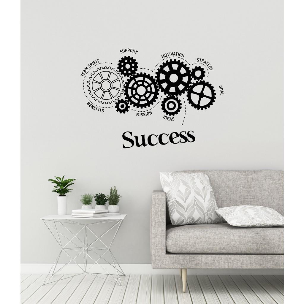 Decal Dán Trang Trí Góc Làm Việc, Dán Văn Phòng "SUCCESS" mẫu 3 - Decal Dán Tường Cao Cấp AmyShop