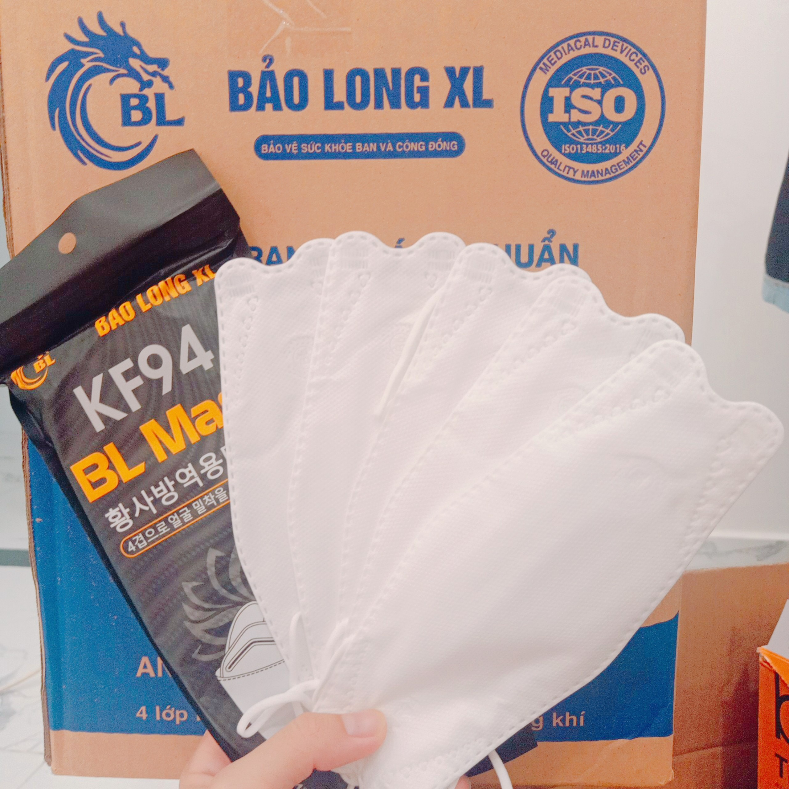 Khẩu trang KF94 Bảo Long XL kháng khuẩn cao cấp