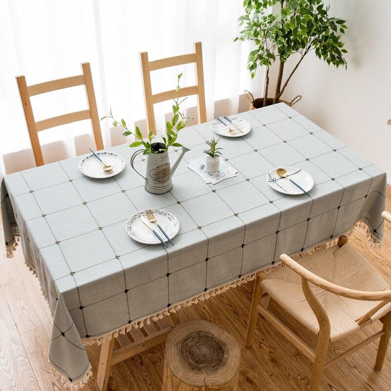 Linen Table Cloth Rectangular Tablecloths For Table Nappe De Table Easter Tablecloth On the Table Plaids And Covers
