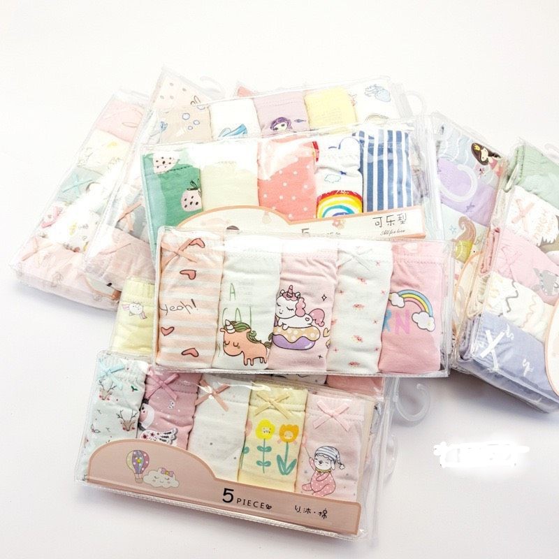 Set 5c quần chip đùi cho bé gái lớn 9-14t