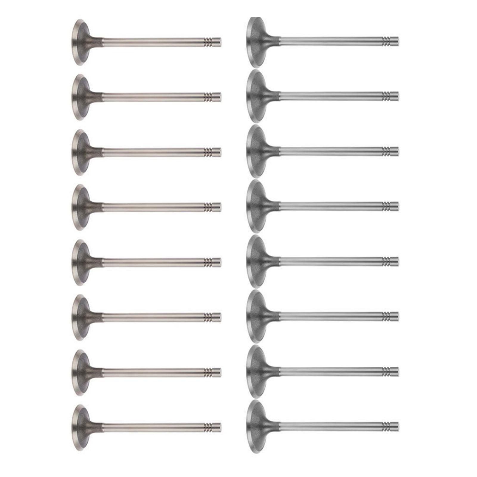16Pcs Intake Valves and Exhaust Valves for 10-17