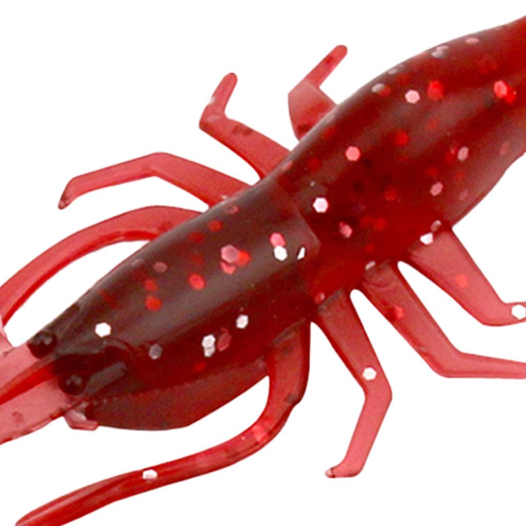 20x Artificial Shrimp Fishing Bait Prawn Lobster Lure Soft Worm Minnow Lure
