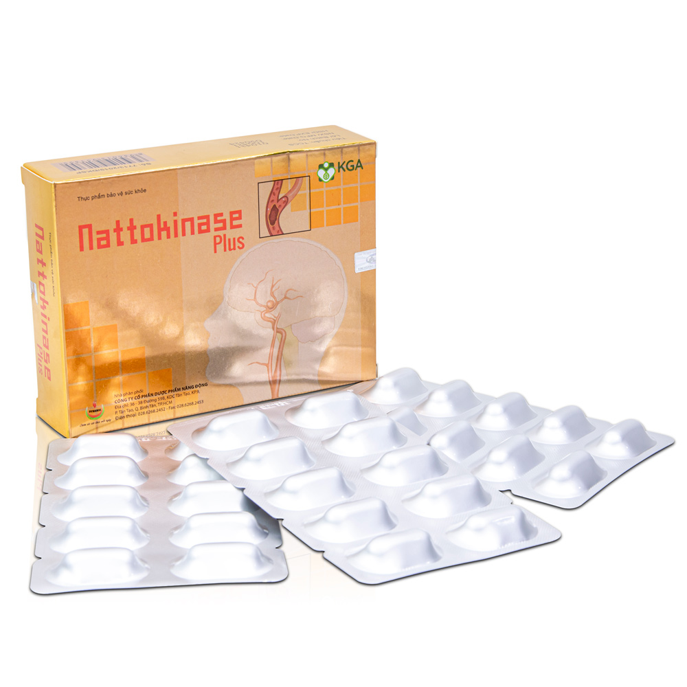 NATTOKINASE PLUS - NĂNG ĐỘNG - GIẢM NGUY CƠ HÌNH THÀNH VÀ TAN CỤC MÁU ĐÔNG