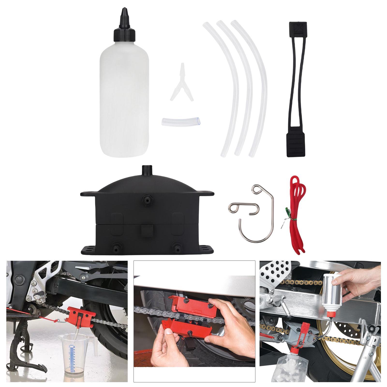 Motorcycle Chain Cleaning Tools Set, Lube Device for Bicycle Mountain BMX Bike for Kawasaki Z1000SX