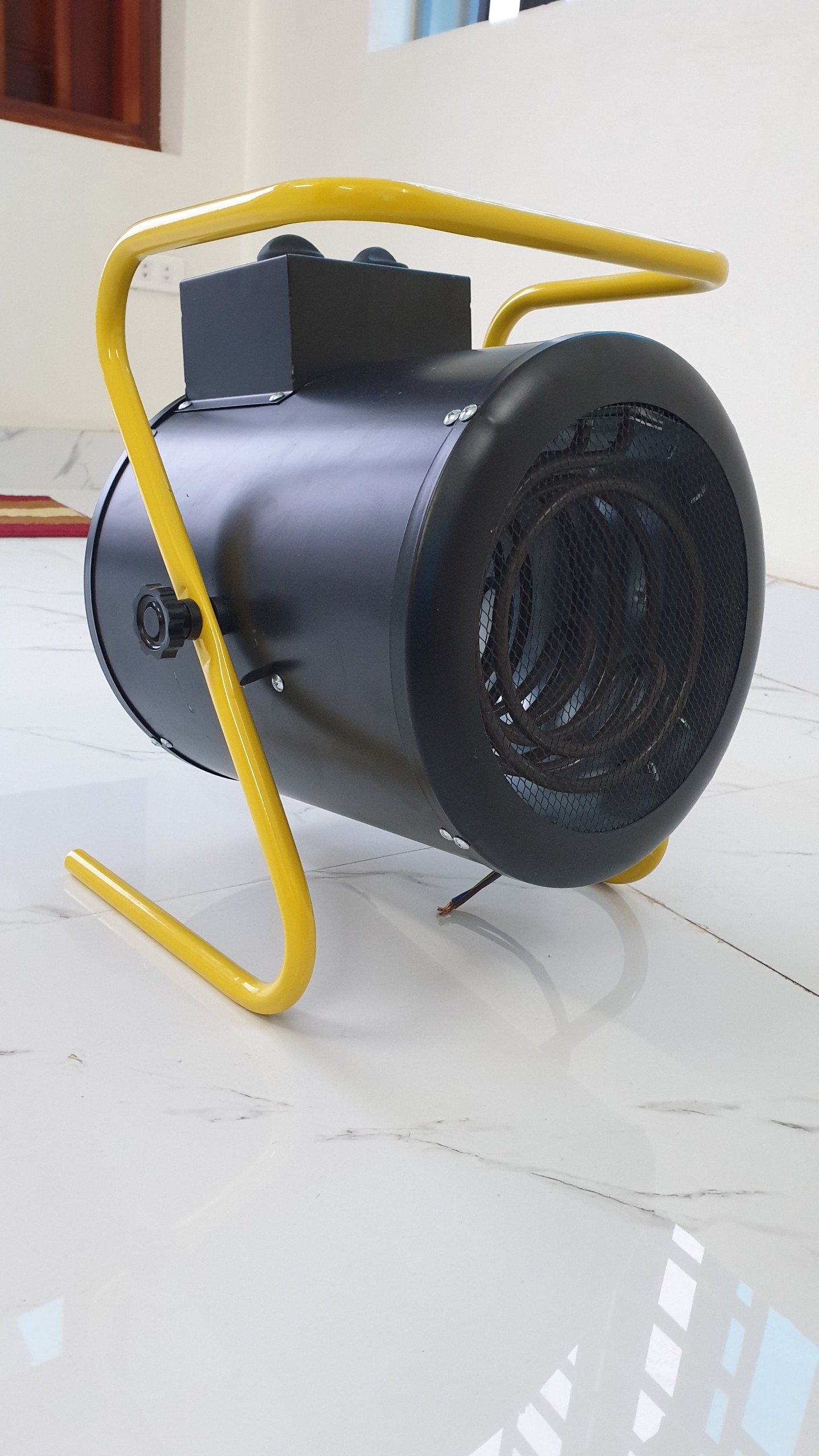 Quạt sấy sưởi gió nóng 5kw  1 pha hình tròn