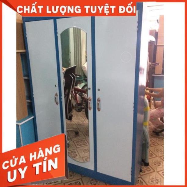 Tủ sắt ngang 1m2 cao 1m8 3 cánh SG- 0964.258.022