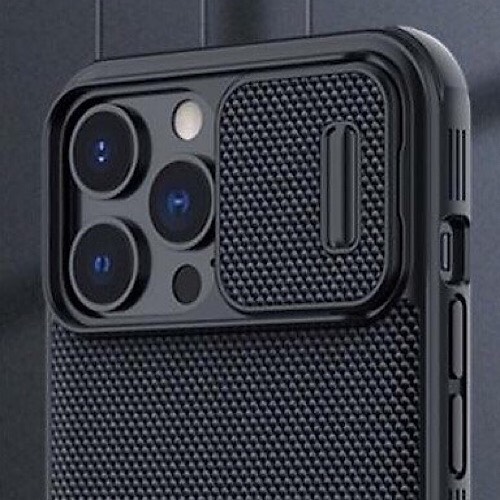 Ốp lưng cho iPhone 13 Pro Max hiệu Nillkin Defend Camera Cover Chống sốc - Hàng nhập khẩu