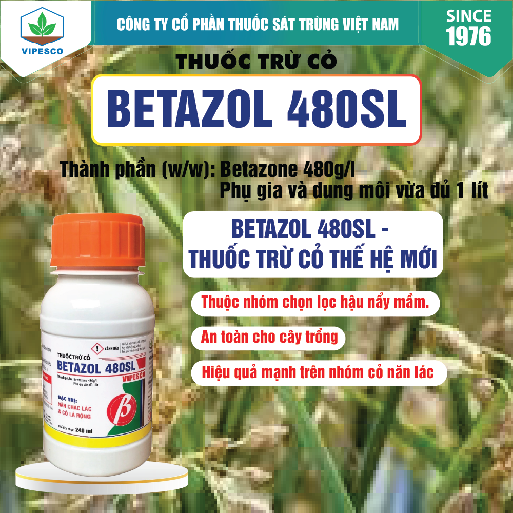 THUỐC TRỪ CỎ - BETAZOL 480SL - 240CC