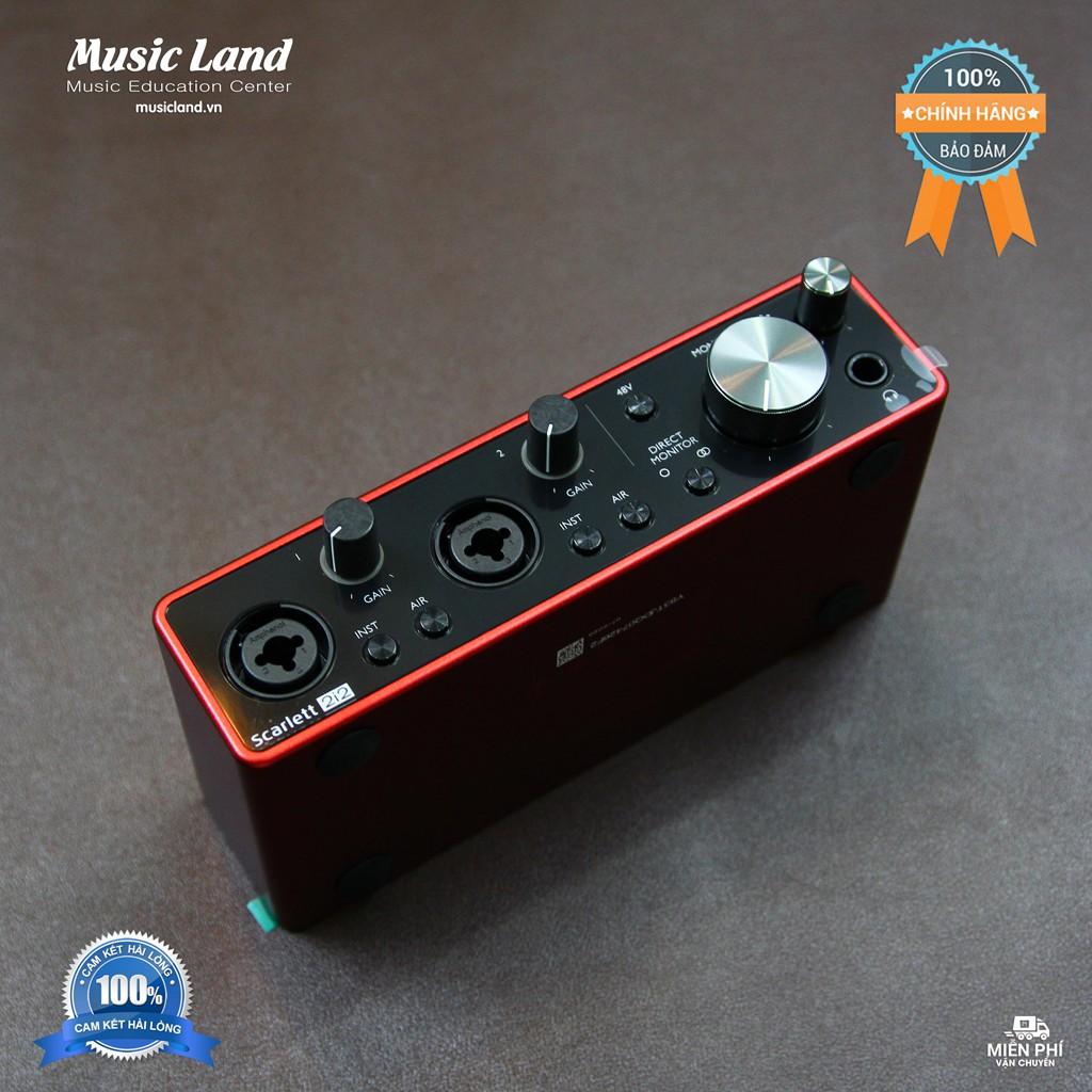 Sound Card Âm Thanh Focusrite Scarlett 2i2 Gen 3 – Hàng Chính Hãng