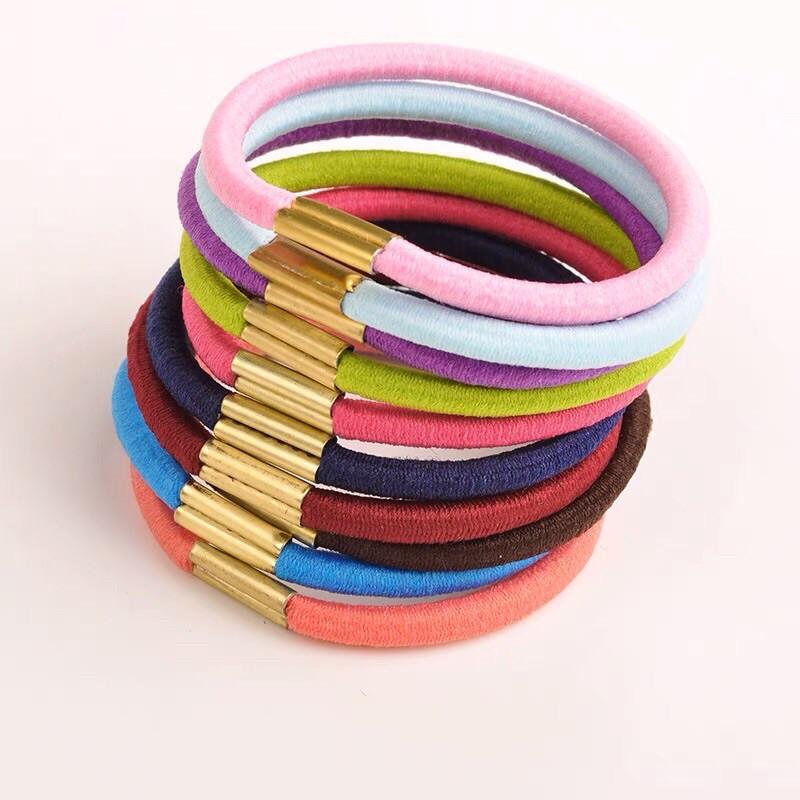 Set 100 Dây Buộc Tóc Co Giãn Tạo Kiểu Chuyên Dụng PT07