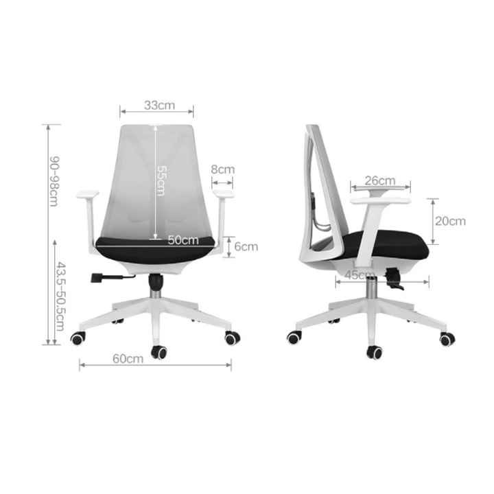 Ghế làm việc tựa lưng lưới, ghế văn phòng, ghế tựa lưng, ghế GHP059