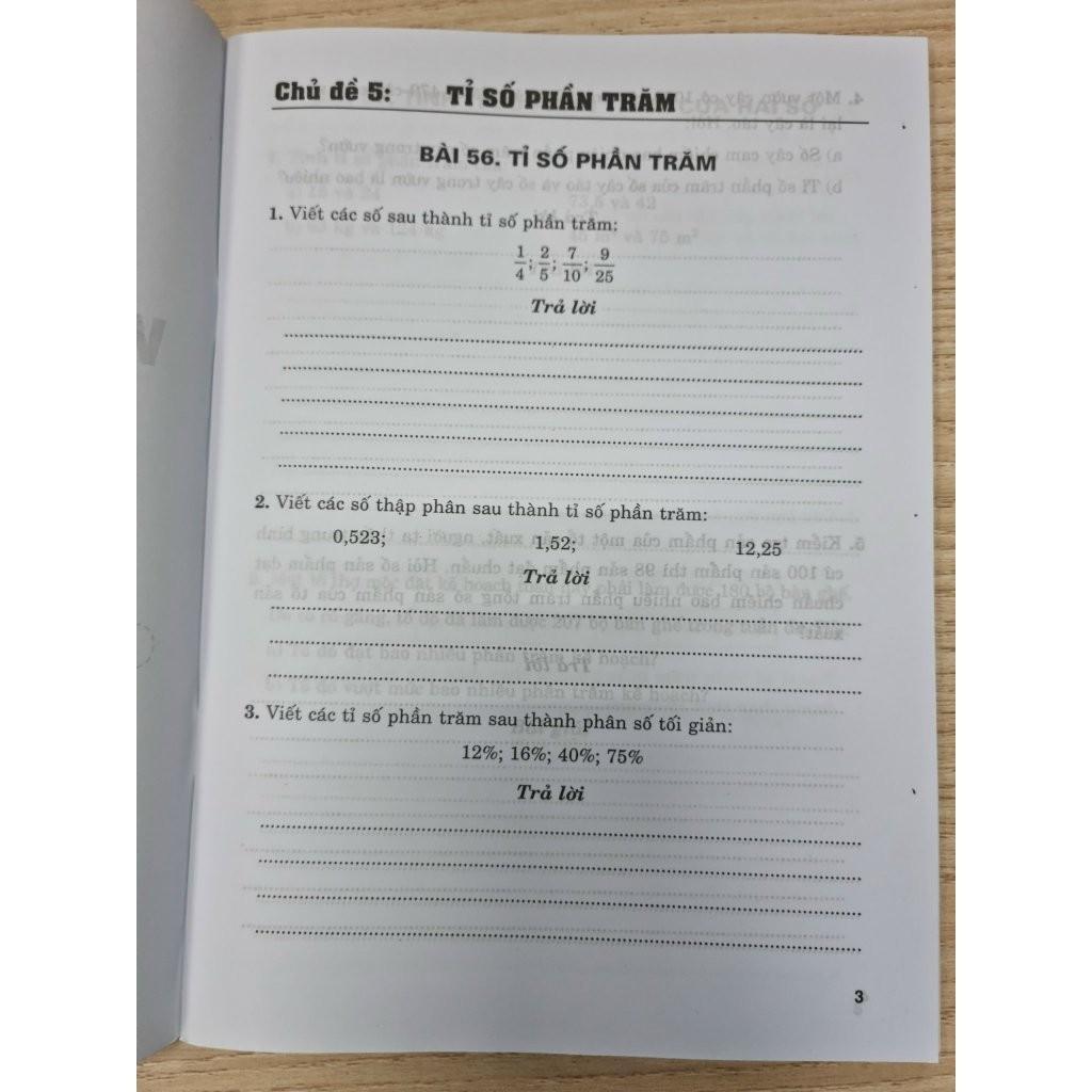 Sách - Vở Bài Tập Nâng Cao Toán Lớp 5 - Tập 2 - Bám Sát SGK Chân Trời Sáng Tạo - Hồng Ân