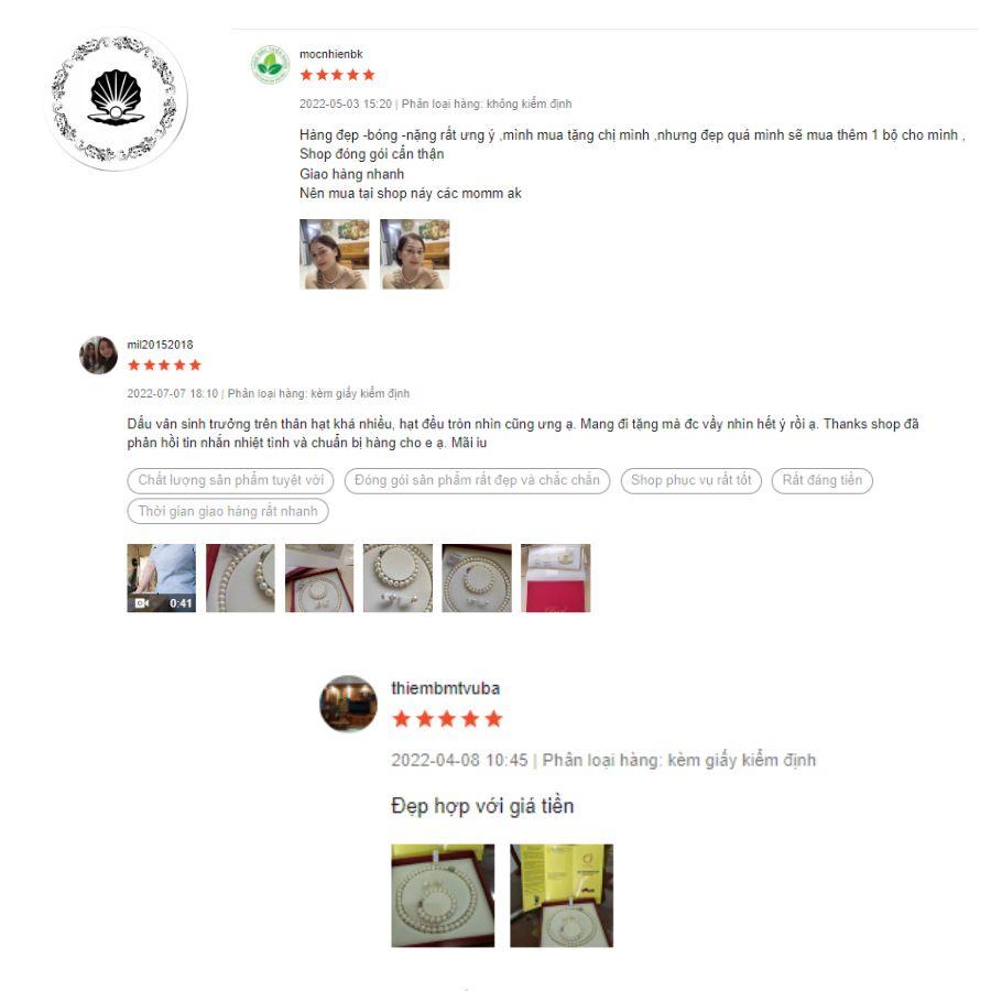 Bộ Trang Sức Hồng Tím 3 Món Sang Trọng - Trường Thịnh Ngọc Trai
